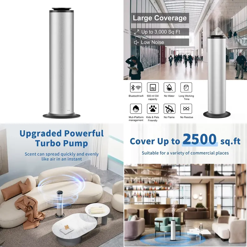 Cold Air Diffuser Nebulizer - 【CHIMU HOME】 Smart Electric Essential Oil