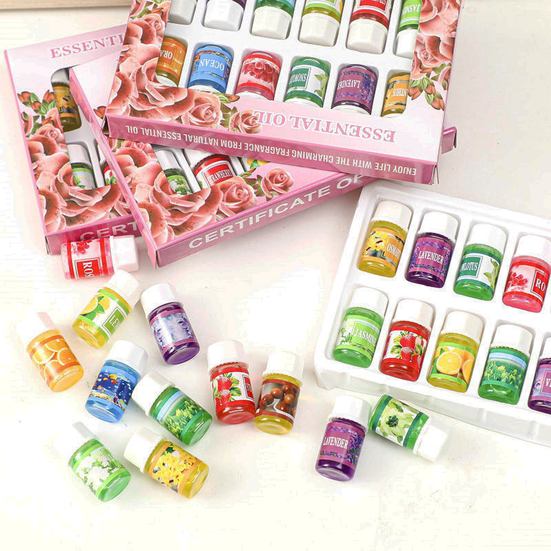 12Pcs 3ml Water Soluble Essent - Essential Oil Diffuser Humidifier Combo 评论和价格