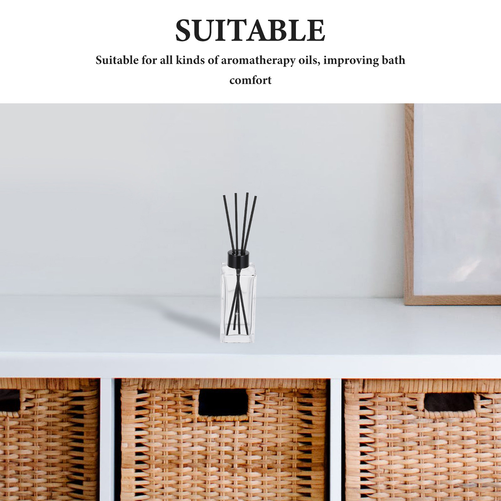 4Sets Bathroom Fragrance Diffu - Diffuser Reed Sticks Set 评论和价格