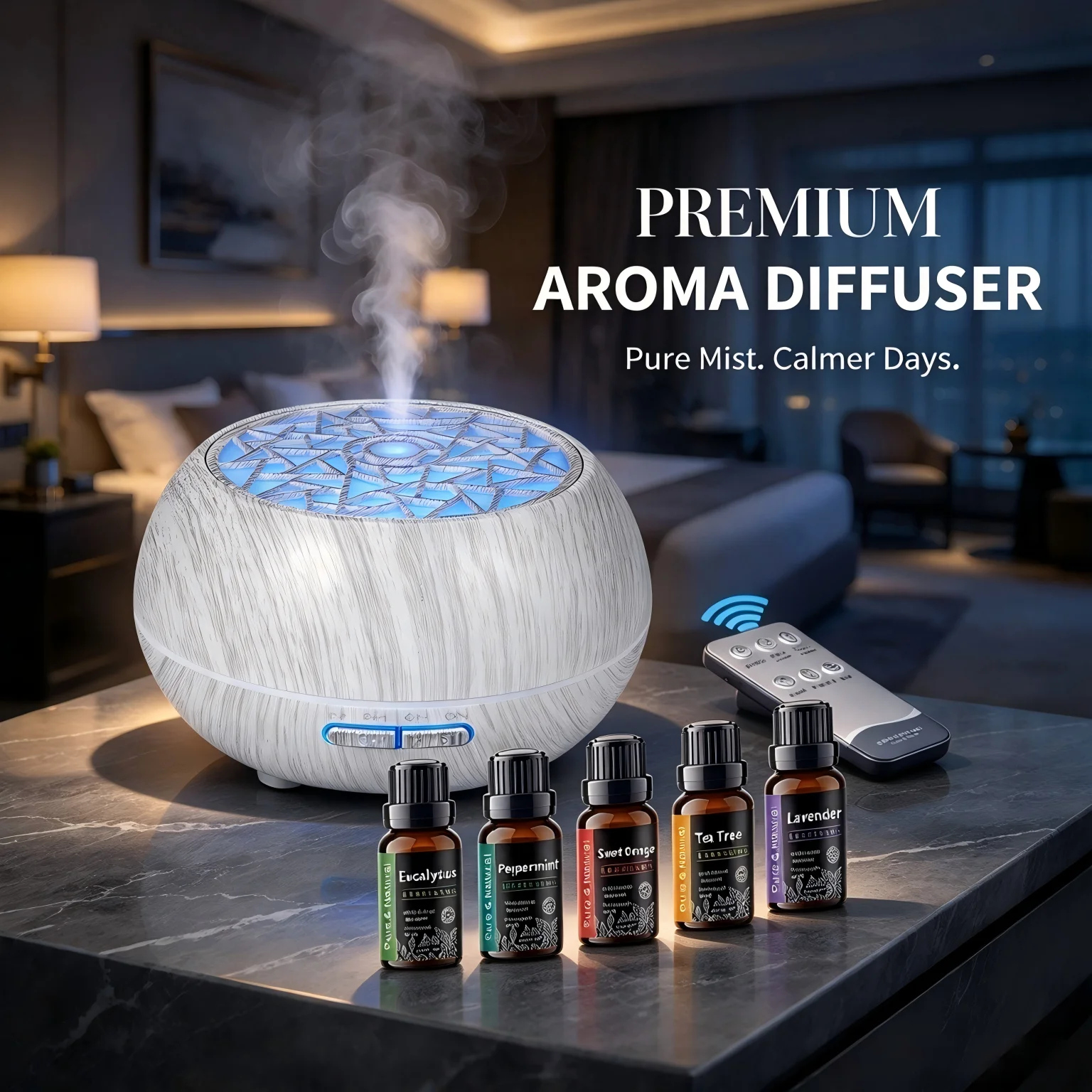 550ml Smart Remote Aroma Humid - Aroma Diffuser For Large Room 评论和价格