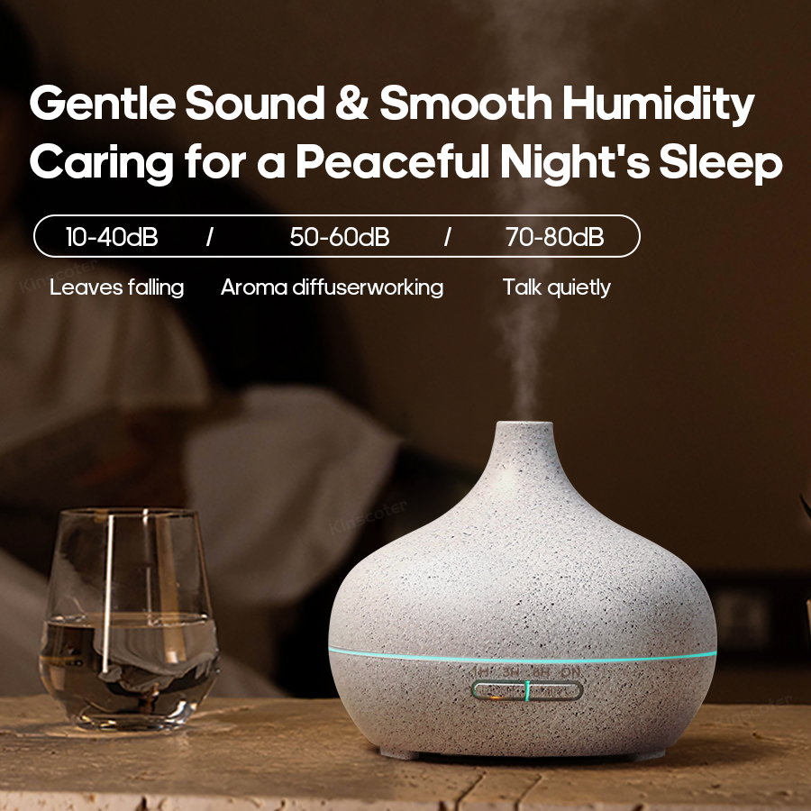 KINSCOTER Wood Grain Aromather - Essential Oil Diffuser Humidifier Combo 评论和价格