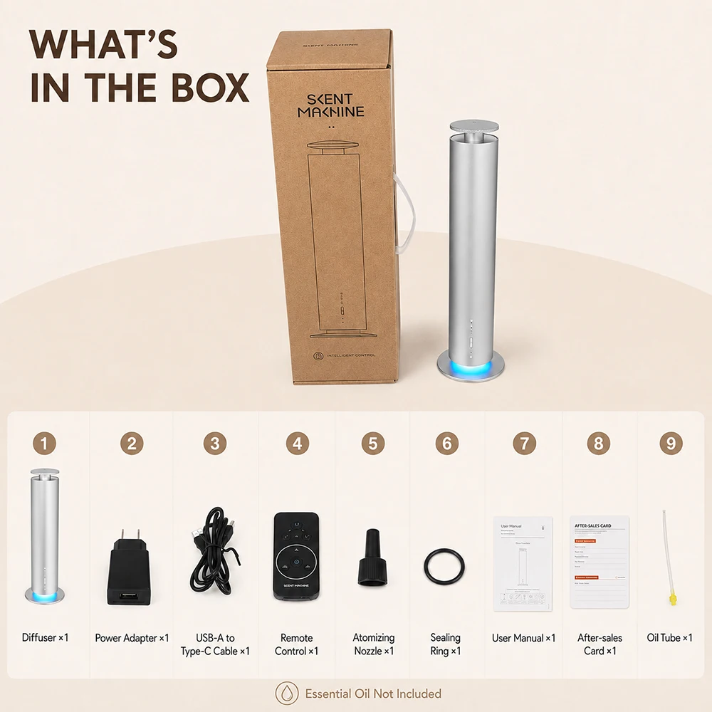 Metal Scent Machine, 200m³ Blu - Aroma Diffuser For Large Room 评论和价格