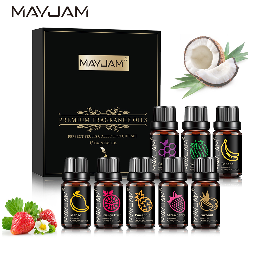 MAYJAM Fragrance Oils Set 8pcs - Essential Oil Diffuser Humidifier Combo 评论和价格