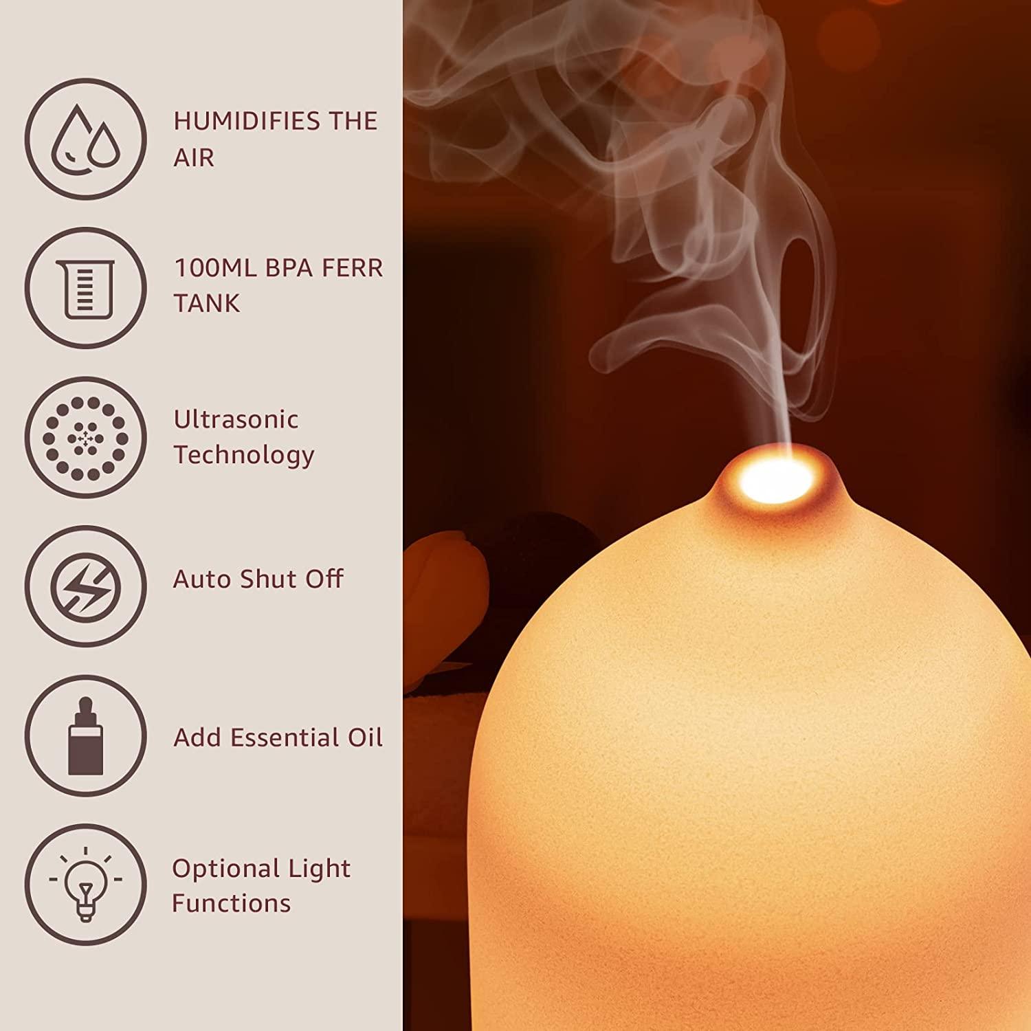 100ml Ceramic Essential Oil Di - Essential Oil Diffuser 500Ml 评论和价格