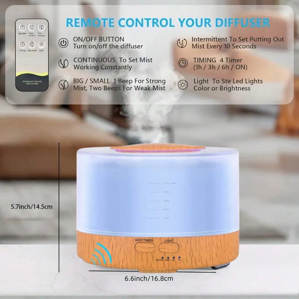 Send 6 Oils,500ML Aroma Diffus - Aroma Diffuser For Large Room 评论和价格