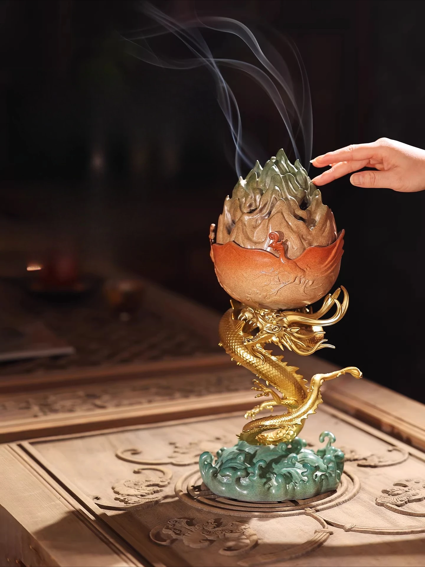 Dragon-shaped Boshan incense b - Aroma Diffuser For Large Room 评论和价格