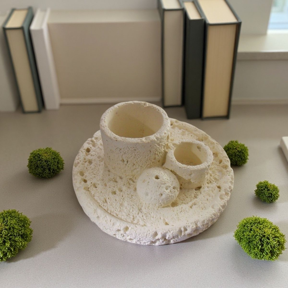 Handmade Concrete Incense Hold - Diffuser Reed Sticks Set 评论和价格