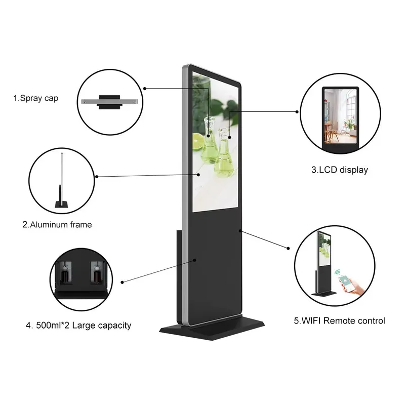 New Commercial Modern LCD Adve - Waterless Essential Oil Diffuser 评论和价格